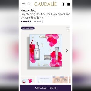 Caudalie Dark Spot Brightening Set - White and Pink